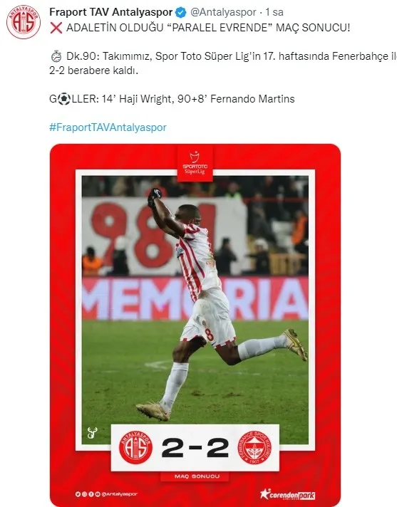 Erman Toroğlu Antalyaspor’un VAR kararıyla iptal edilen golünü yorumladı: Bir puanı yendi!