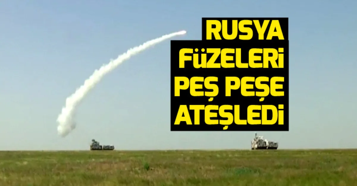 Rusya, Tor-M2DT'nin görüntüsünü yayınladı! Füzeler peş peşe ateşlendi | Video