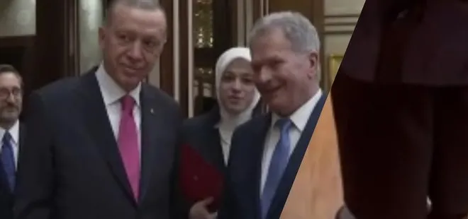 Karşılama töreninde ıslanmıştı: Başkan Erdoğan’dan Fin gazeteciye ayakkabı hediyesi
