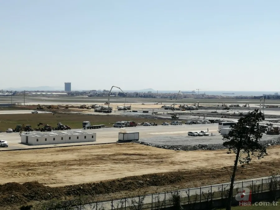 Atatürk Havalimanı'na yapılan hastane inşaatında son durum: Zemine beton dökümü başlandı 17