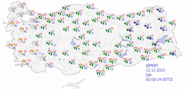 1701982132099.png Sağanak yağış tüm yurdu etkisi altına alıyor! Meteoroloji il il uyardı: Sel ve su baskınlarına dikkat! 5 günlük hava durumu raporu... - 11