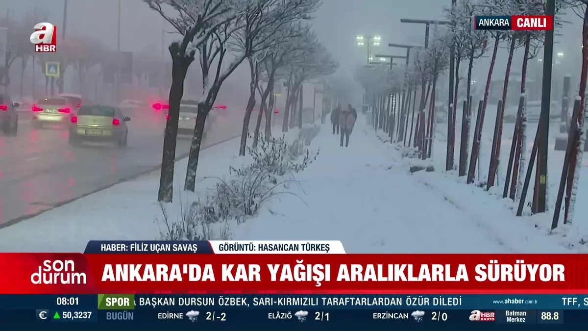 Ankara beyaza büründü!