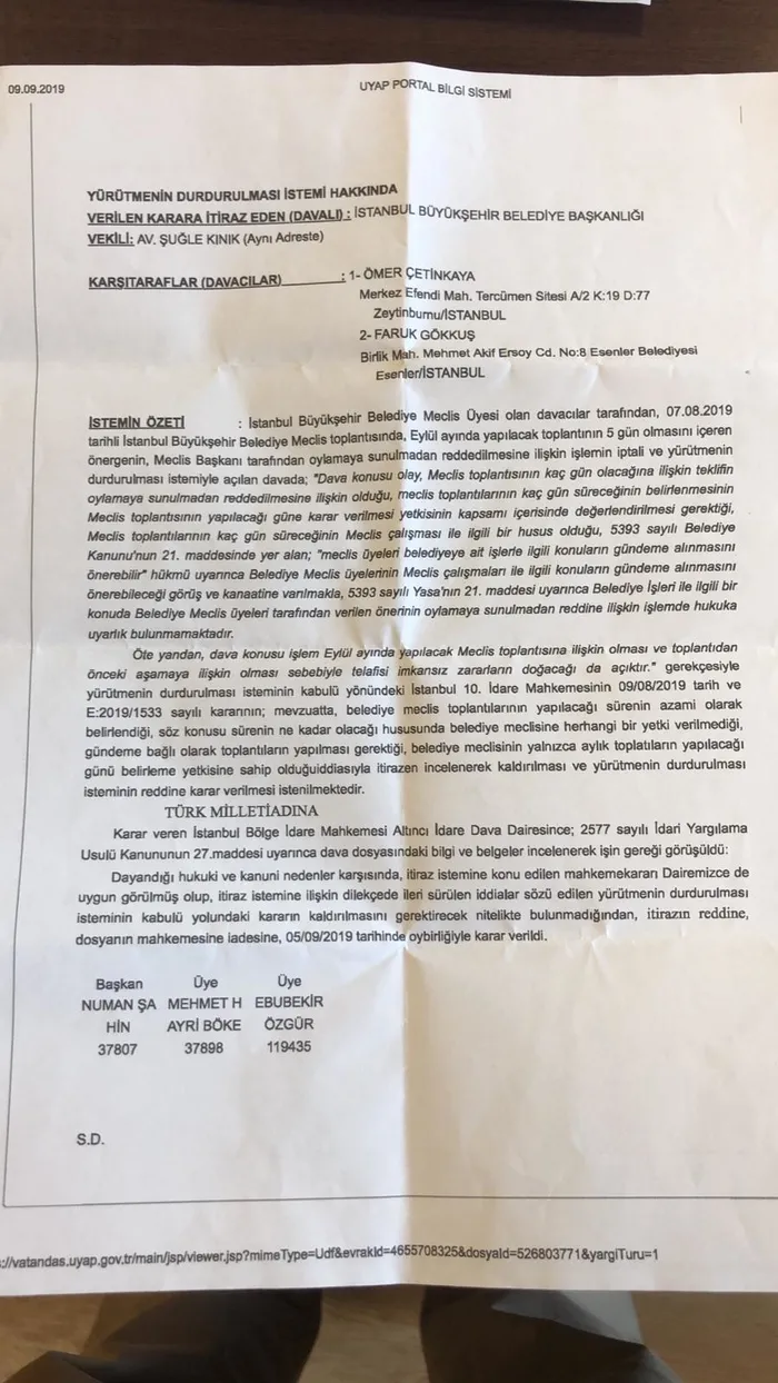 İBB Meclisi’nin çalışma süresi davalık oldu