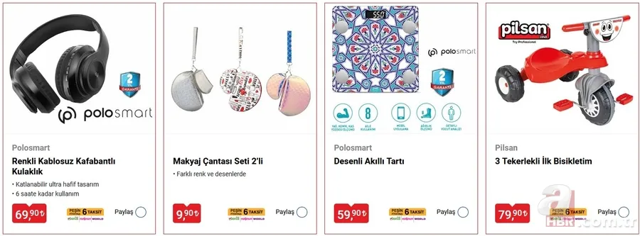 BİM'de gelecek hafta: Elektrikli scooter, 10 TB klavyeli tablet, 21 vites bisiklet dikkat çekiyor! 24 Mayıs itibarıyla... 6