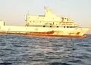 Saldırıya uğrayan gemi demirledi