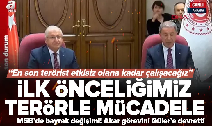 Milli Savunma Bakanlığında devir teslim!