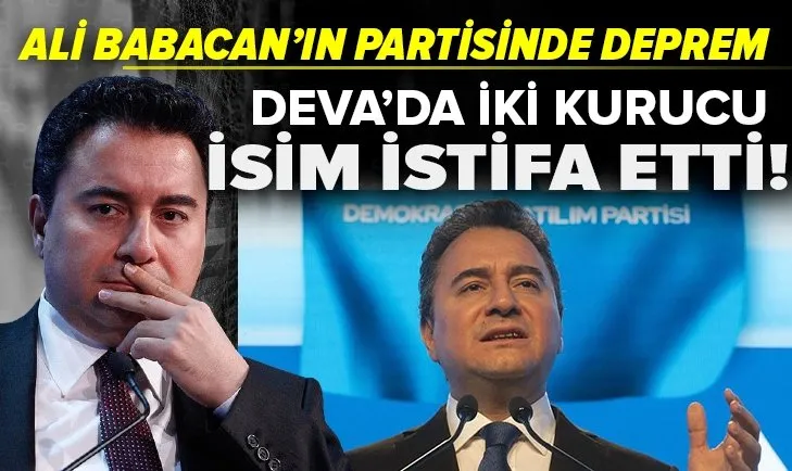 Son dakika: DEVA Partisi’nde iki kurucu isim partiden istifa etti