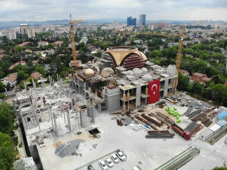 Barbaros Hayrettin Paşa Camii'nin yüzde 75'i tamam! İşte son görüntüsü