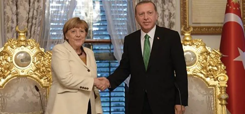 Cumhurbaşkanı Erdoğan Merkel ile görüştü