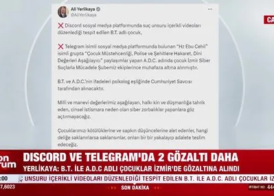 Discord ve Telegram’da iki gözaltı daha