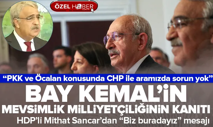 PKK ve Öcalan konusunda CHP ile sorun yok