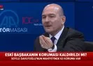 Son dakika: Eski Başbakan Ahmet Davutoğlunun koruma kararı kaldırıldı mı? Bakan Soylu canlı yayında açıkladı |Video