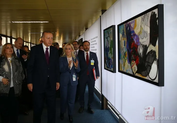 Başkan Erdoğan Cenevre’de Hayat Devam Ediyor, Sanat Devam Ediyor sergisini gezdi