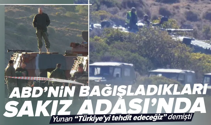 ABD’nin hibe ettiği zırhlılar Sakız Adası’nda