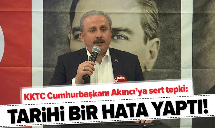 TBMM Başkanı Mustafa Şentop’tan Mustafa Akıncıya tepki: Bir siyasetçi için içine düşülebilecek en kötü durum!