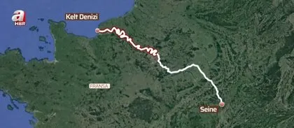 Kent sakinleri gördükleri karşısında şaşkına döndü! Yolunu şaşırdı nehirde mahsur kaldı