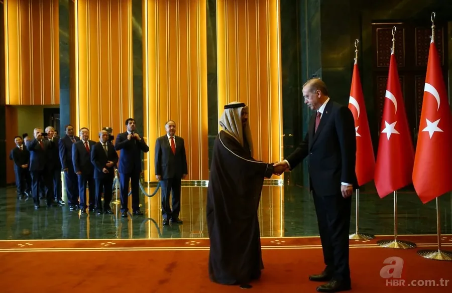 Cumhurbaşkanlığı Sarayı'ndaki tebrik törenine Devlet Bahçeli ilk kez katıldı 13