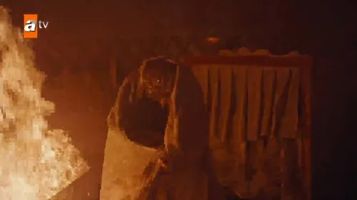 ‘Kuruluş Osman’ın nefesleri kesen 154. Bölümünde obada yangın çıktı! Gazi Alp işte böyle kurtuldu