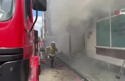 Şişli’de depoda yangın paniği