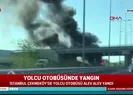 İstanbul’da yolcu otobüsü alev topuna döndü