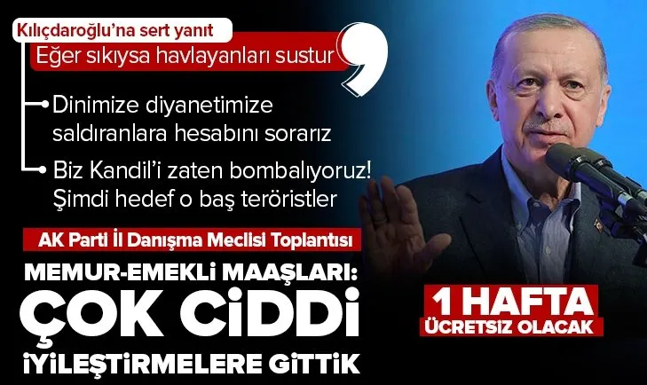 Başkan Erdoğan’dan Kemal Kılıçdaroğlu’na sert yanıt: Eğer sıkıysa havlayanları sustur