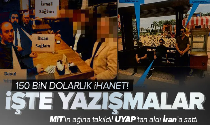 İşte İran istihbaratı adına çalışan Davut Yılmaz’ın ekibindeki eski polis Metin Ergün’le yazışmaları