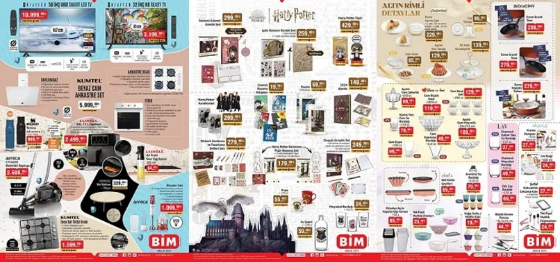 1 Aralık BİM aktüel ürünler kataloğu yayınladı! BİM’de 3.199 TL’ye Smart TV, 5.999 TL’ye ankastre set, 2.499 TL’ye 7,5L airfryer ve daha fazlası satışta