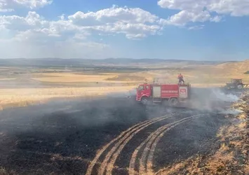 Sandıklı'da tarım arazilerinde yangın çıktı