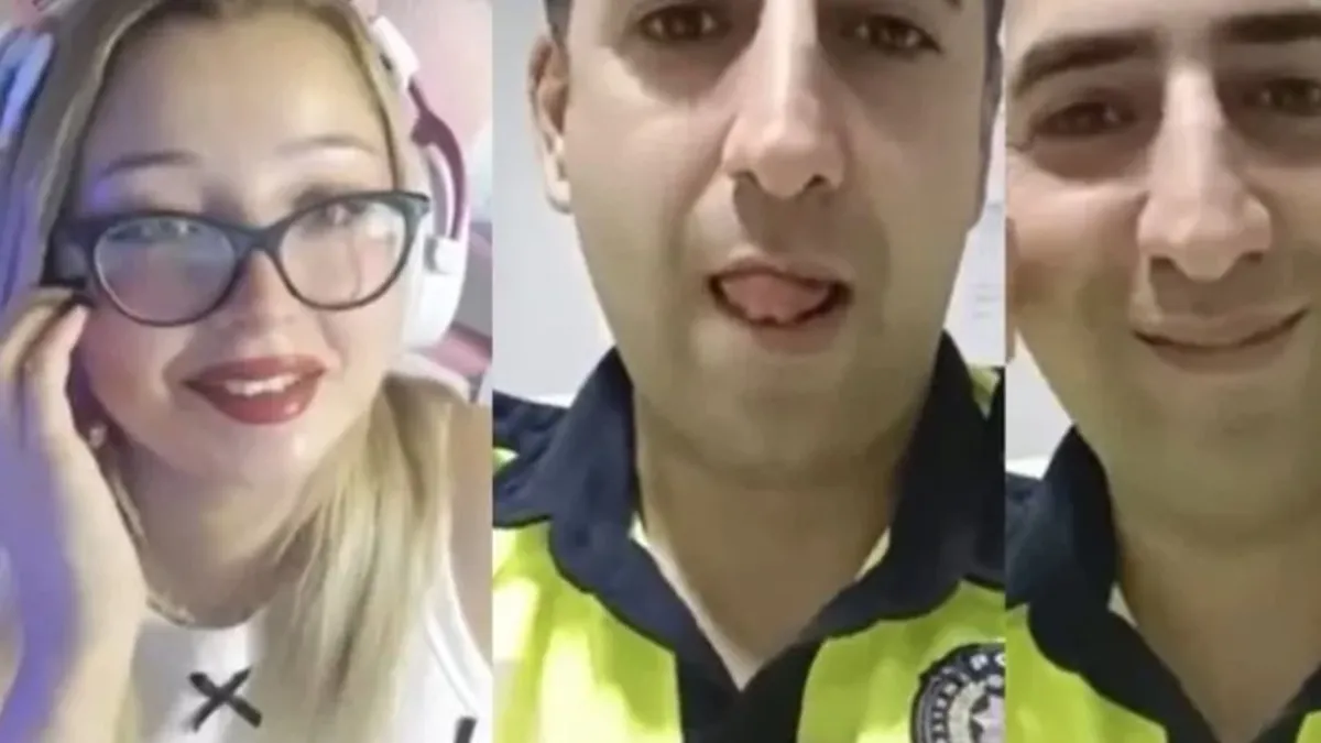 Canlı yayında cinsel hareketler yapan polis açığa alındı