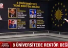 8 üniversitede rektör değişikliği