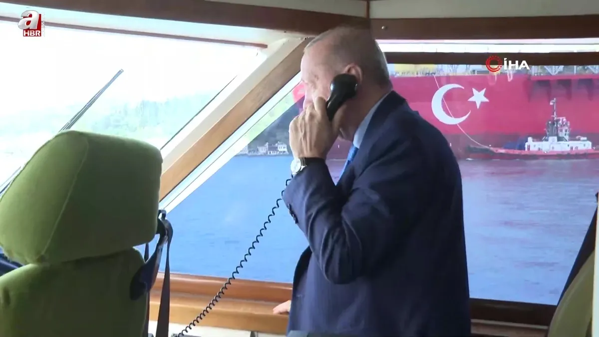 Başkan Erdoğan’dan Osman Gazi’ye telsiz mesajı: "Hızlanın, gazla gelin!"