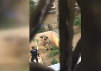 Saklanan darbeci, polisi görünce….