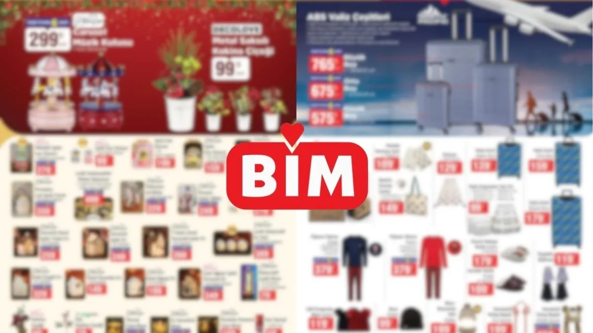 16-19 Aralık BİM aktüel katalog: Yılbaşı dekoratif ürünleri ve kokina çiçeği raflara geliyor