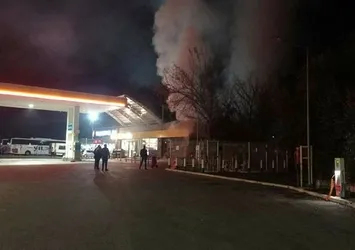 Akaryakıt istasyonunda faciadan dönüldü