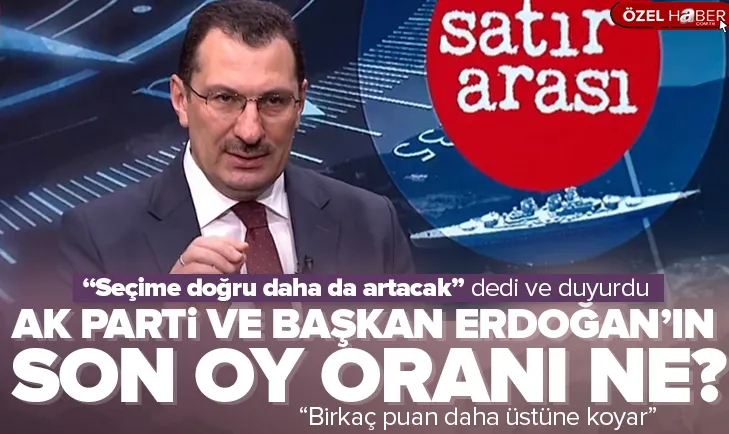 İşte AK Parti ve Başkan Erdoğan’ın oy oranı