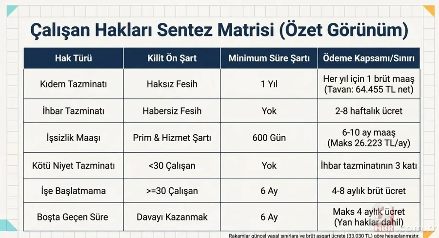 İşten çıkarılanlar dikkat: 2026 güncel tazminat ve 6 kritik hak rehberi 10