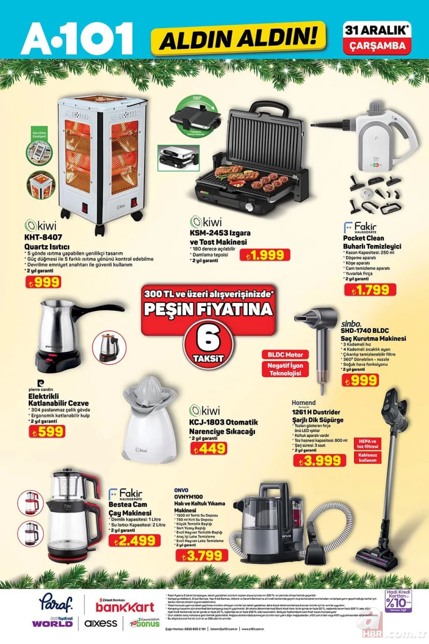 A101’de yılın son fırsatı! 31 Aralık aktüel listesi yayımlandı: Hangi ürünler indirimde? 7