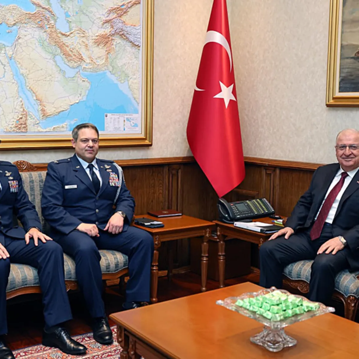 Milli Savunma Bakanı Yaşar Güler'den Kabul