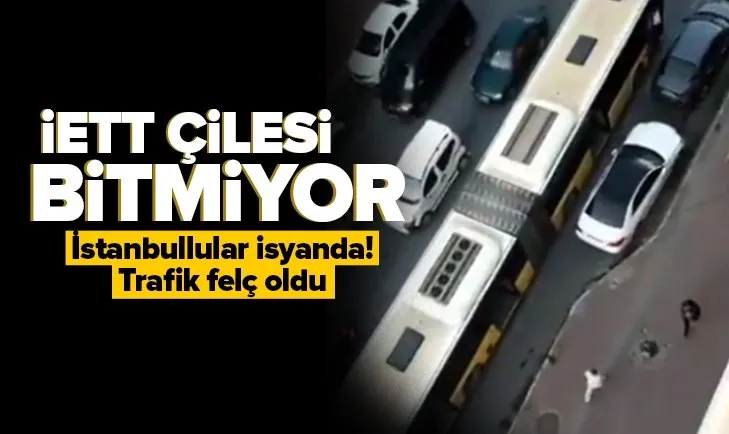 Son dakika: İstanbulluların çilesi bitmiyor! Sultangazi’de bozulan İETT trafiği kilitledi