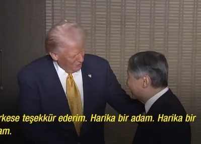 Trump Japonya imparatoru ile görüştü!