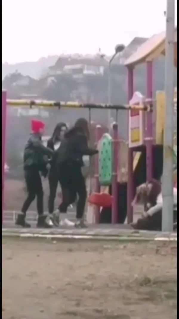 1609413492262.jpg Genç kızı saçlarından tutup tekme tokat dövdü! Arkadaşları gülerek izledi - 3