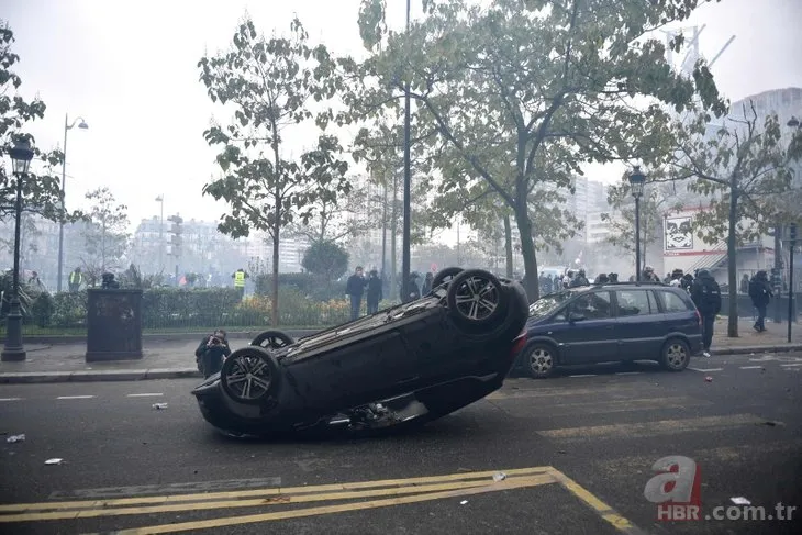 Sarı yelekliler yine sahnede! Paris meydan savaşı