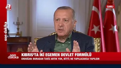 Başkan Erdoğan’dan KKTC açıklaması: Buradan taviz yok bitti!