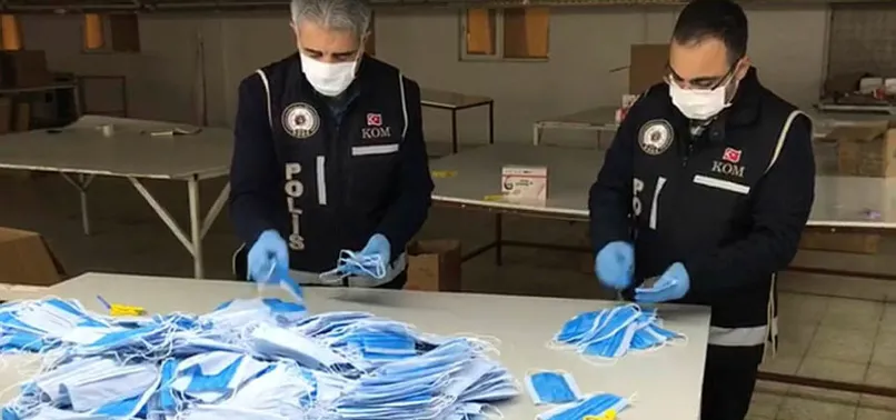 Adıyaman'da 5 bin kaçak üretim maske ele geçirildi