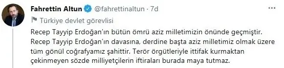 İletişim Başkanı Fahrettin Altun’dan Meral Akşener’e yanıt: Hesabını aziz milletimize sandıkta vereceksiniz
