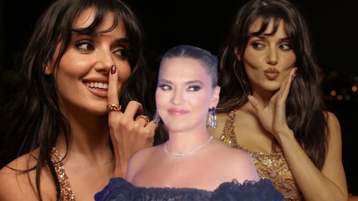 Demet Akalın'dan Hande Erçel'in kırmızı halı stiline olay tepki!