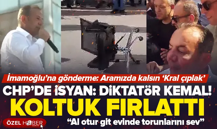 CHP binasında Diktatör Kemal sloganları
