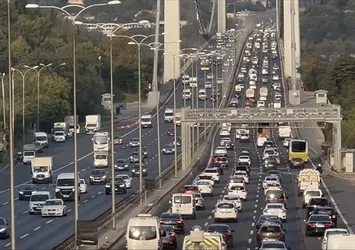İstanbul'da trafik yoğunluğu!