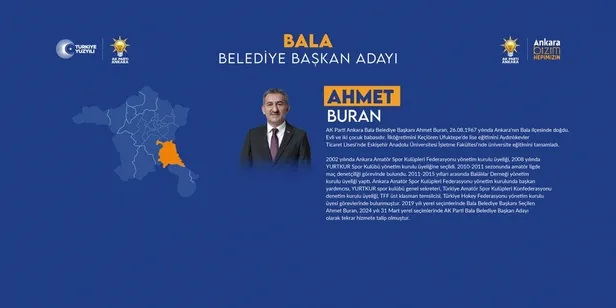 Ankara Bala, Beypazarı, Çamlıdere Belediye Başkan adayı belli oldu mu? AK Parti-MHP Cumhur İttifakı Ankara ilçe belediye başkan adayları