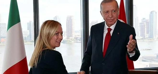 Başkan Recep Tayyip Erdoğan İtalya Başbakanı Giorgia Meloni’yi kabul etti